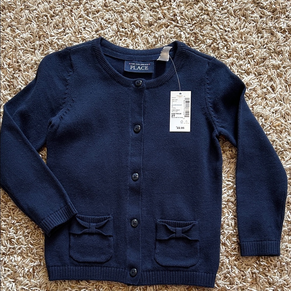 The Children's Place Dark Blue Kids Cardigan